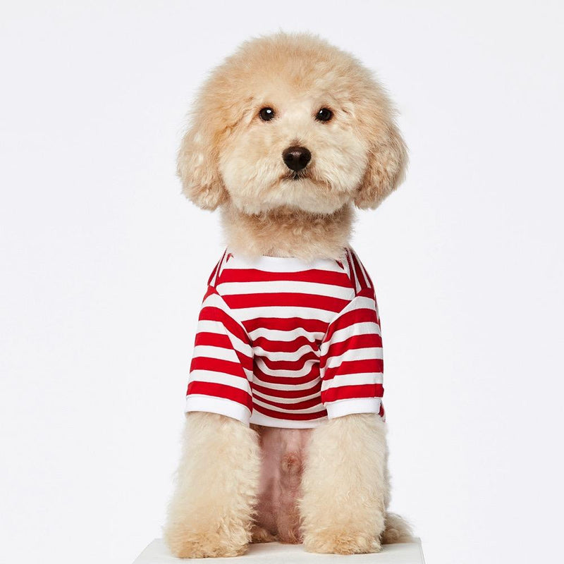 Striped T-shirt The Painter's Wife S Red 