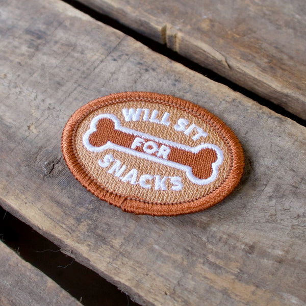 Will Sit For Snacks Patch Scout's Honour 